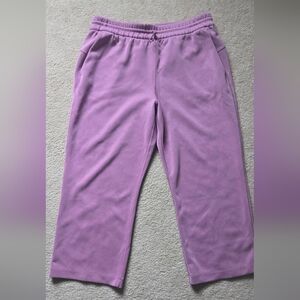 Lululemon Softstreme High Rise Cropped Pants Velvet Dust Size 12